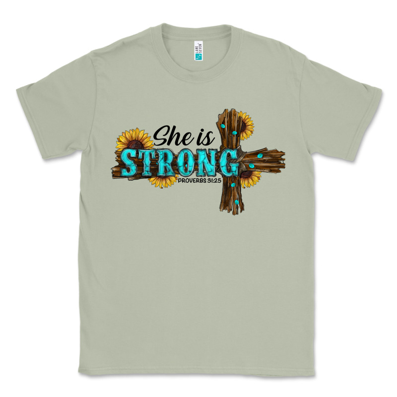 She İs Strong Western Cross Classic Tee by RanaPortraitStore | Teevron