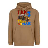 Toasted Coconut i'am three truck yeah Heavyweight Hoodie - Artiststas