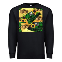 Black harvester seamless pattern Premium Sweatshirt - BundleAndBundleShop