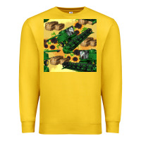 Lemon harvester seamless pattern Premium Sweatshirt - BundleAndBundleShop