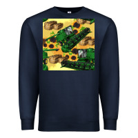 Navy harvester seamless pattern Premium Sweatshirt - BundleAndBundleShop