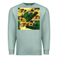 Seafoam harvester seamless pattern Premium Sweatshirt - BundleAndBundleShop