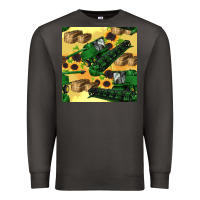 Smoke harvester seamless pattern Premium Sweatshirt - BundleAndBundleShop