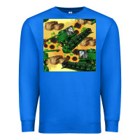 True Royal harvester seamless pattern Premium Sweatshirt - BundleAndBundleShop