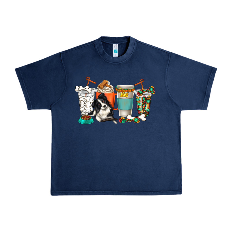 Alaskan Border Collie Dog Coffee Cups Urban Heavy Tee by texasbilliewilder | Teevron