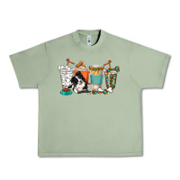 Oil Green alaskan border collie dog coffee cups Urban Heavy Tee - texasbilliewilder
