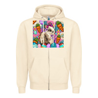 Sandshell Easter Bunny tumbler Easter Day Zipper Hoodie - Neo Western