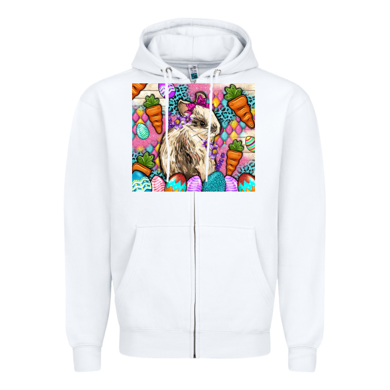 Easter Bunny Tumbler Easter Day Zipper Hoodie by Neo Western | Teevron