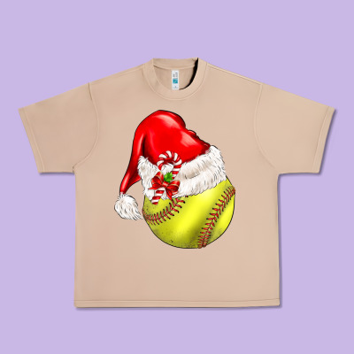 Christmas Sports Urban Heavy Tee Designed By Barkaloodesign