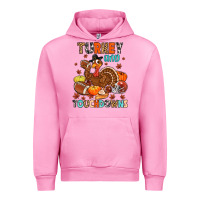 Fuchsia Pink turkey and touchdowns Urban Hoodie - MaliasSmallBusiness