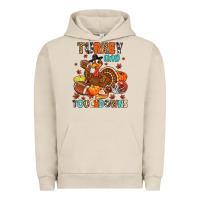 Pigment French Oak turkey and touchdowns Urban Hoodie - MaliasSmallBusiness