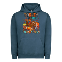 Pigment Midnight Navy turkey and touchdowns Urban Hoodie - MaliasSmallBusiness