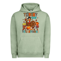Pigment Oil Green turkey and touchdowns Urban Hoodie - MaliasSmallBusiness