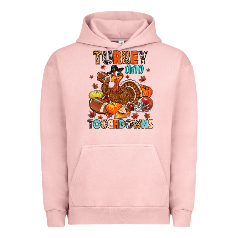 Turkey And Touchdowns Urban Hoodie by MaliasSmallBusiness | Teevron