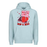 Blue Mist heart record player Premium Hoodie - MaliasSmallBusiness