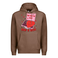 Chestnut heart record player Premium Hoodie - MaliasSmallBusiness