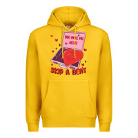 Lemon heart record player Premium Hoodie - MaliasSmallBusiness