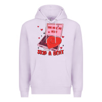 Lilac heart record player Premium Hoodie - MaliasSmallBusiness