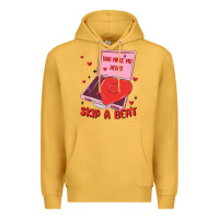 Mustard heart record player Premium Hoodie - MaliasSmallBusiness