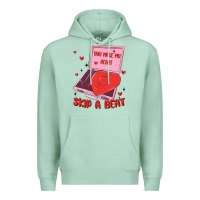 Seafoam heart record player Premium Hoodie - MaliasSmallBusiness