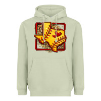 Matcha leopard softball texas map Heavyweight Hoodie - Jasminsmagicworld