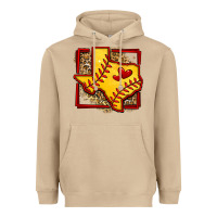 Mushroom leopard softball texas map Heavyweight Hoodie - Jasminsmagicworld