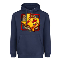 Navy leopard softball texas map Heavyweight Hoodie - Jasminsmagicworld