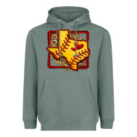 Sage leopard softball texas map Heavyweight Hoodie - Jasminsmagicworld