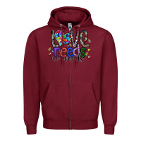 Burgundy love need no words Zipper Hoodie - SublimationCraftShop