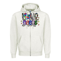 Love Need No Words Zipper Hoodie | Teevron
