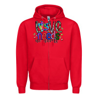 Red love need no words Zipper Hoodie - SublimationCraftShop