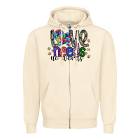 Sandshell love need no words Zipper Hoodie - SublimationCraftShop