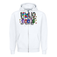 White love need no words Zipper Hoodie - SublimationCraftShop