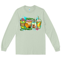Matcha alligator coffee cups Long Sleeve Tee - Zillion Design Studio