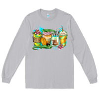 Moon Dust alligator coffee cups Long Sleeve Tee - Zillion Design Studio