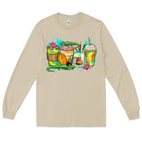 Mushroom alligator coffee cups Long Sleeve Tee - Zillion Design Studio