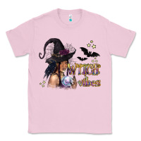 Bubblegum Pink Black Witch Vibes Classic Tee - texasbilliewilder