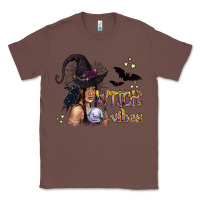 Chestnut Black Witch Vibes Classic Tee - texasbilliewilder
