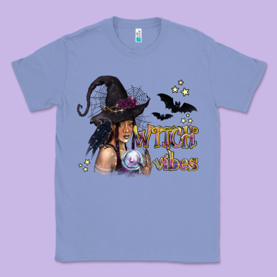 Black Witch Vibes Classic Tee Designed By Texasbilliewilder