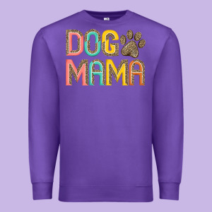 Dog Mama Premium Sweatshirt Designed By Jahusdesignshop