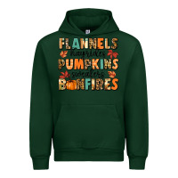 Forest Green flannels hayrides pumpkinsbonfires Urban Hoodie - MaliasSmallBusiness
