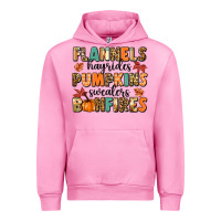 Fuchsia Pink flannels hayrides pumpkinsbonfires Urban Hoodie - MaliasSmallBusiness