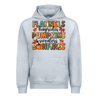 Heather Grey flannels hayrides pumpkinsbonfires Urban Hoodie - MaliasSmallBusiness