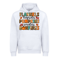 White flannels hayrides pumpkinsbonfires Urban Hoodie - MaliasSmallBusiness