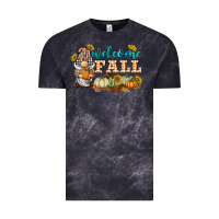 Cloud Black welcome fall gnome Vintage Tee - BarkalooDesign