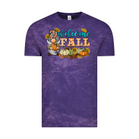 Cloud Purple welcome fall gnome Vintage Tee - BarkalooDesign