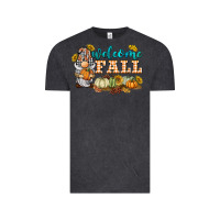Vintage Black welcome fall gnome Vintage Tee - BarkalooDesign