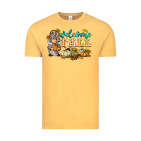 Vintage Mustard welcome fall gnome Vintage Tee - BarkalooDesign