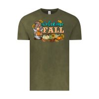 Vintage Olive welcome fall gnome Vintage Tee - BarkalooDesign