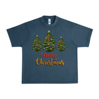 Midnight Navy merry christmas trees Urban Heavy Tee - RanaPortraitStore